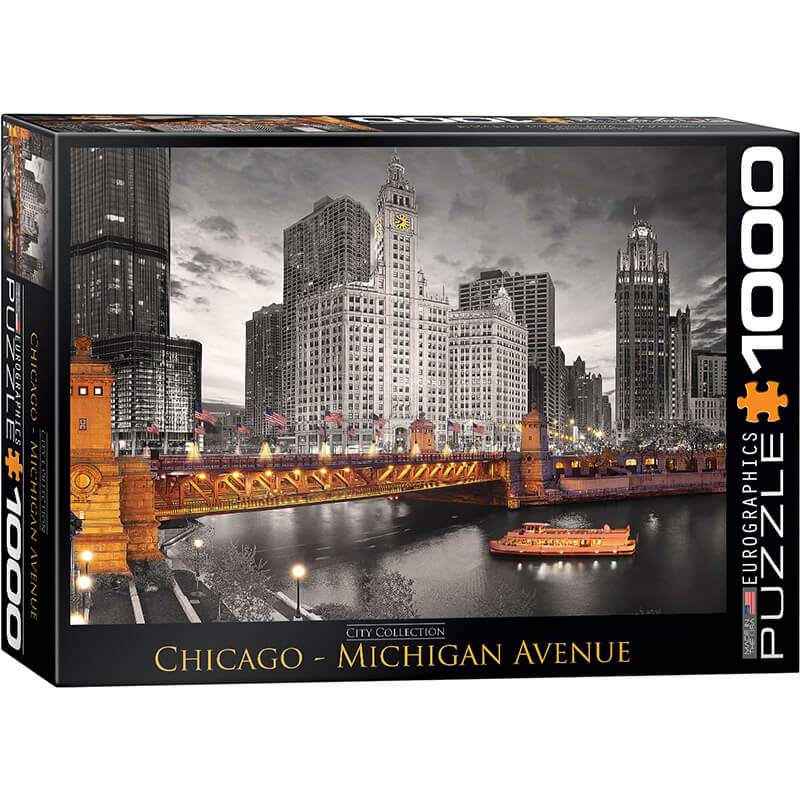 Chicago - Michigan Avenue 1000pc Puzzle