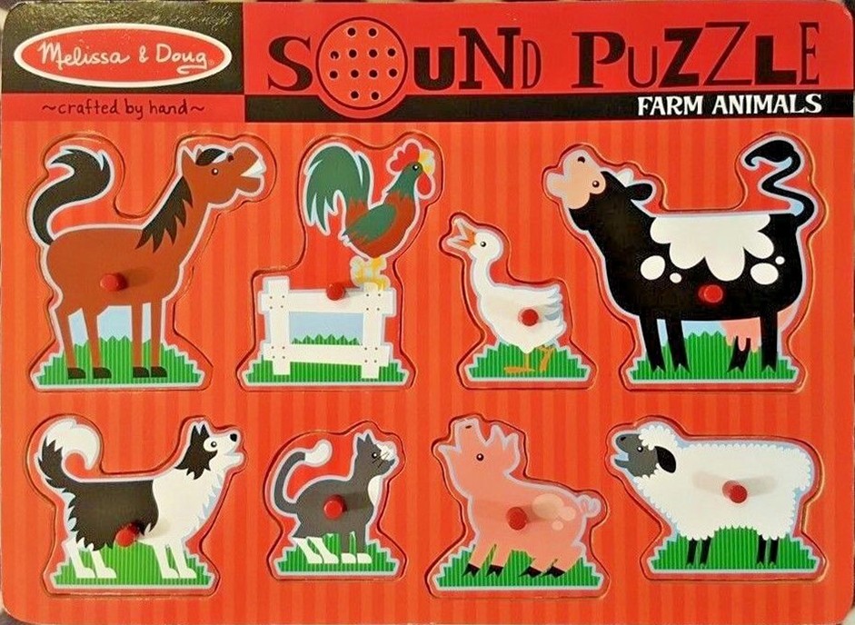 Farm Animals 8pcs Sound Puzzle