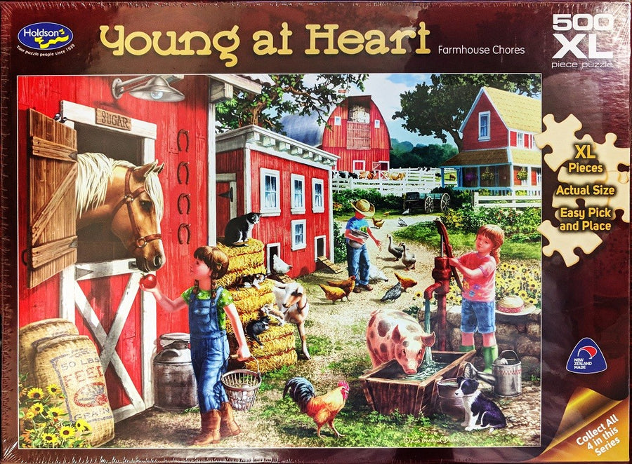 Farmhouse Chores by Liz Goodrick-Dillon 500pc XL Puzzle