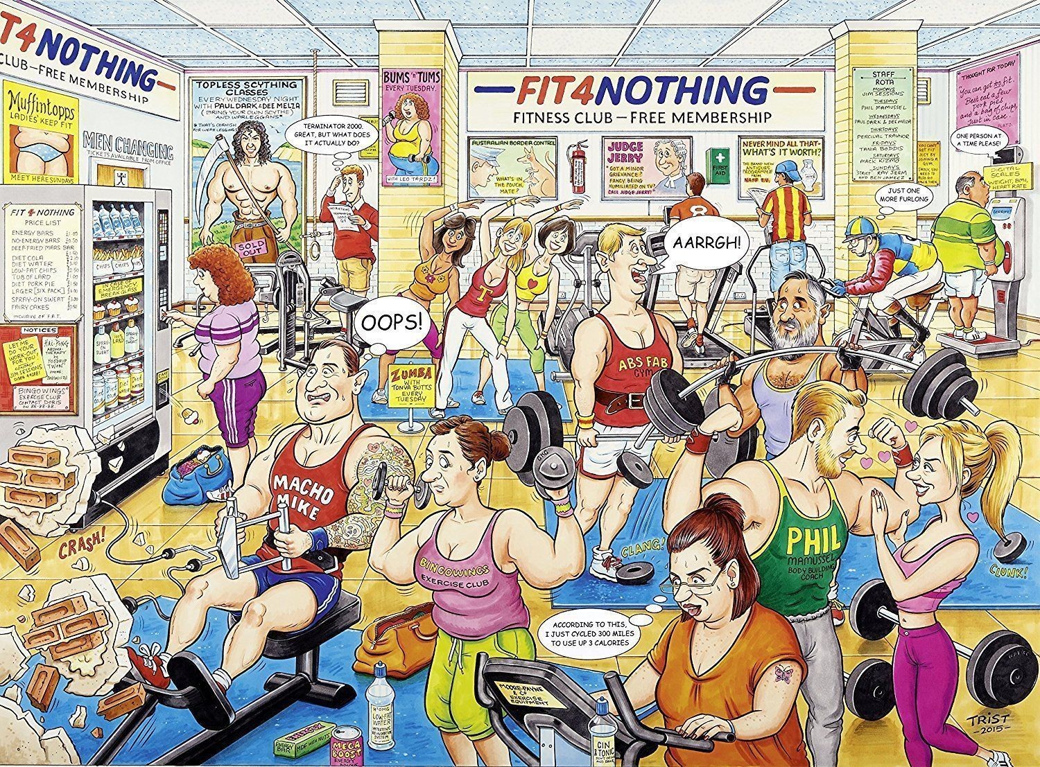 Fit 4 Nothing Gym by Geoff Tristam 500pcs Puzzle RB-14699