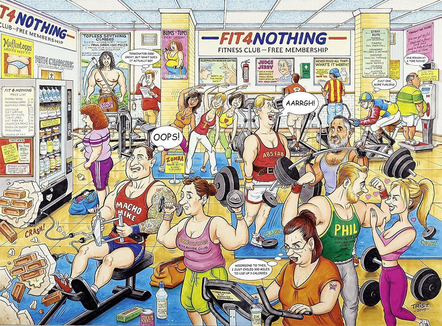 Fit 4 Nothing Gym by Geoff Tristam 500pcs Puzzle RB-14699