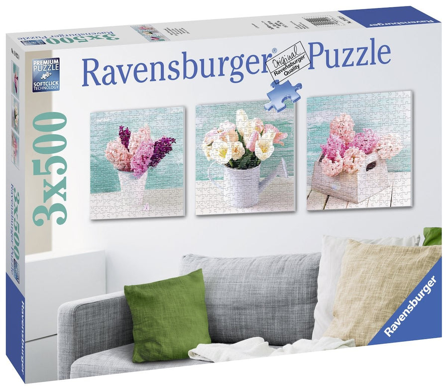 Floral Delights 3x500pcs Puzzle