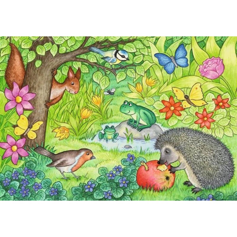 Garden Vistors 2x12pcs Puzzle