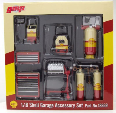 GMP 1/18 Shell Garage Accessory Set