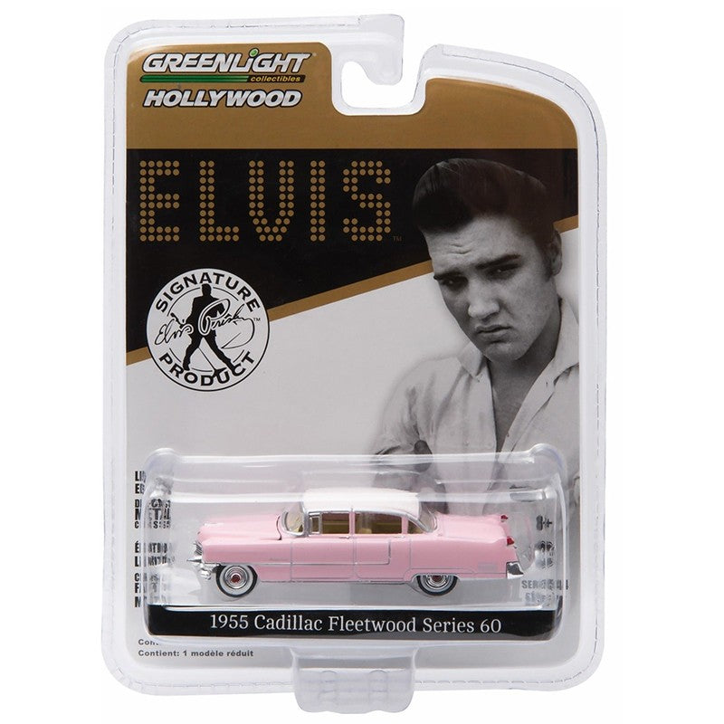 Greenlight 1/64 1955 Cadillac Fleetwood Series 60 (Pink)