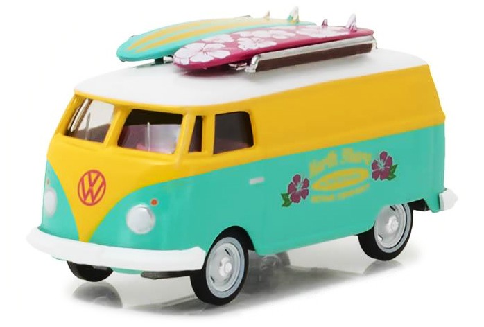 Greenlight 1/64 1968 Volkswagen Type 2 Panel "North Shore Surfboard Repair Co"