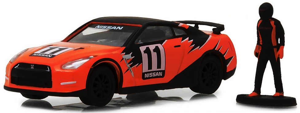 Greenlight 1/64 2011 Nissan GT-R with Race Car Driver