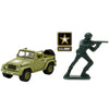 Greenlight 1/64 2016 Jeep Wrangler with U.S. Army Soldier Fig. (Green)