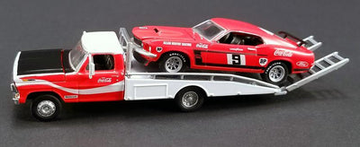 Greenlight 1/64 Allan Moffat's 1969 302 Trans Am Mustang & Ford F-350 Ramp Truck