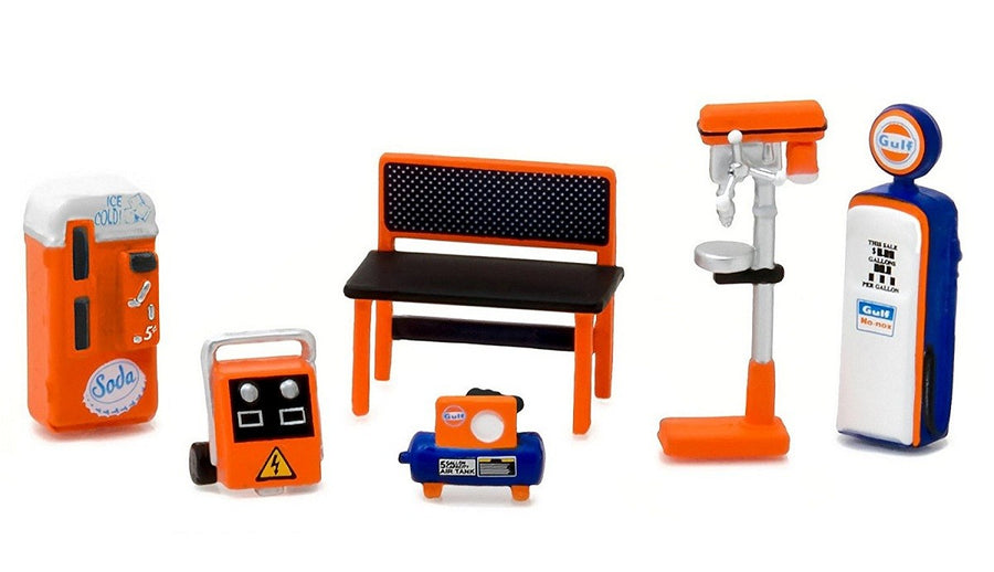 Greenlight 1/64 Gulf Oil GL Muscle Shop Tools 13153