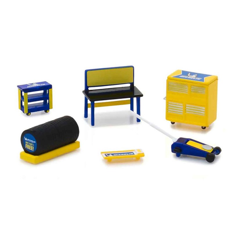 Greenlight 1/64 Michelin Tyres Muscle Shop Tools