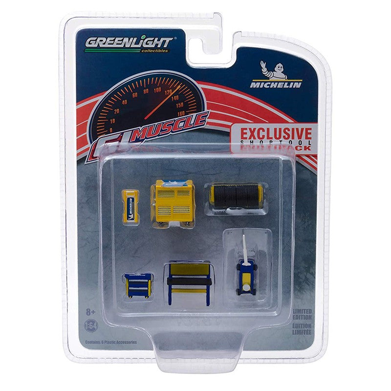 Greenlight 1/64 Michelin Tyres Muscle Shop Tools