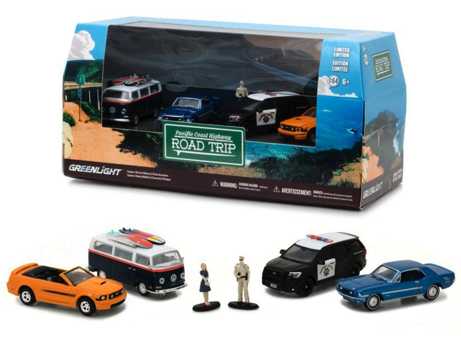 Greenlight 1/64 Pacific Coast Highway Road Trip - 4 Car Set