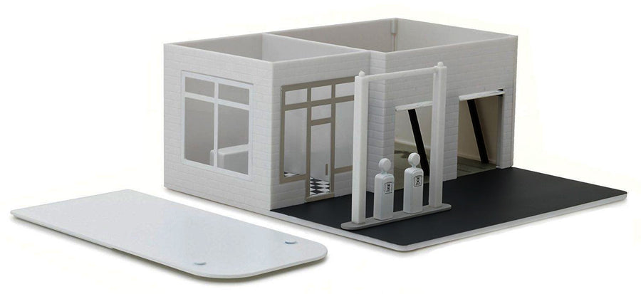 Greenlight 1/64 Vintage Gas Station (Plain White)