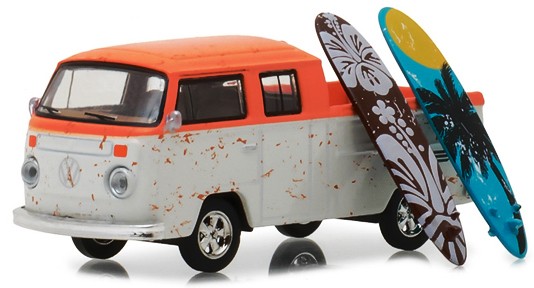 Greenlight 1/64 Volkswagen Type 2 Crew Cab with Surfboards