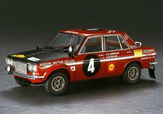Hasegawa 1/24 Nissan Bluebird 1600 SSS 1970 East African Safari Rally Winner Kit