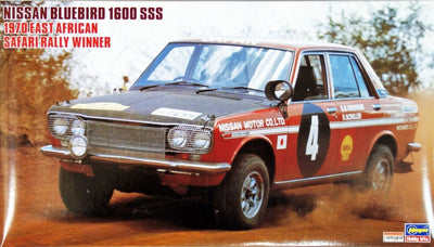 Hasegawa 1/24 Nissan Bluebird 1600 SSS 1970 East African Safari Rally Winner Kit