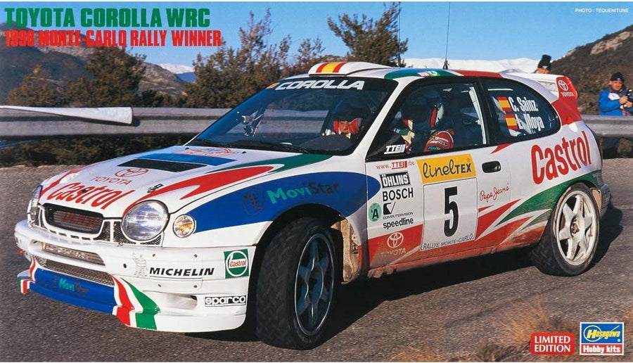 Hasegawa 1/24 Toyota Corolla WRC 1998 Monte-Carlo Rally Winner Kit