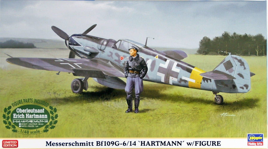 Hasegawa 1/48 Messerschmitt Bf109 G-6/G-14 "Hartmann" (Ltd Edi) Kit