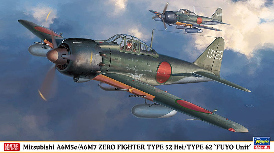 Hasegawa 1/48 Mitsubishi A6M5c/A6M7 Zero Type 52 Hei/62 (Ltd Edi) Kit H07448