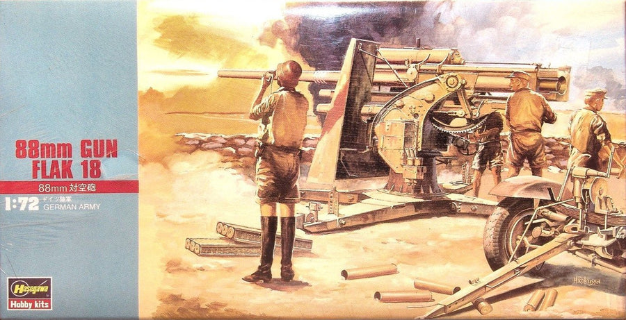 Hasegawa 1/72 88mm Gun Flak 18 Kit