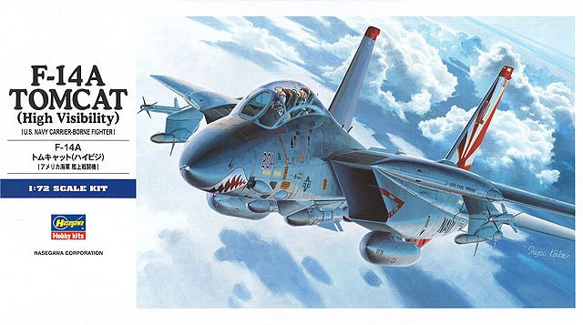 Hasegawa 1/72 F-14A Tomcat (High Visibility) (U.S. Navy Carrier-Borne Fighter) Kit H00533