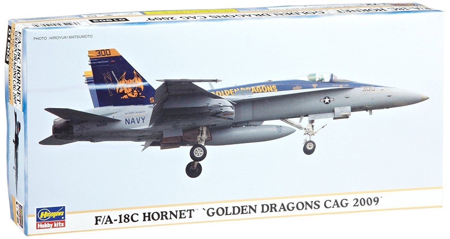 Hasegawa 1/72 F/A-18C Hornet 'Golden Dragons CAG 2009' Kit