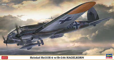 Hasegawa 1/72 Heinkel He 111H-6 w/Bv246 Hagelkorn (Ltd Edi) Kit H02227