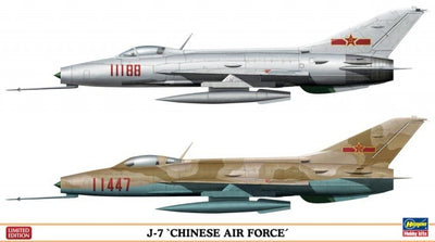 Hasegawa 1/72 J-7 Chinese Air Force Kit H02102
