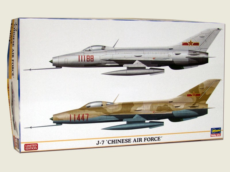 Hasegawa 1/72 J-7 Chinese Air Force Kit H02102