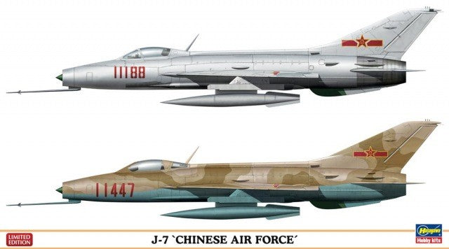 Hasegawa 1/72 J-7 Chinese Air Force Kit H02102