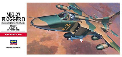 Hasegawa 1/72 MIG-27 Flogger D (Russian Air Force Fighter) Kit H00340