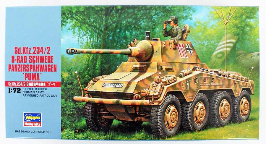Hasegawa 1/72 Sd.Kfz.234/2 8-Rad Schwere Panzerspahwagen 'Puma' Kit