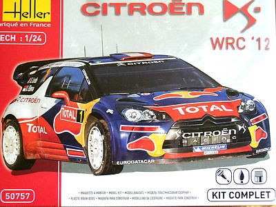 Heller 1/24 Citroen DS3 WRC '12, Monte-Carlo, Janvier Kit HLL50757G