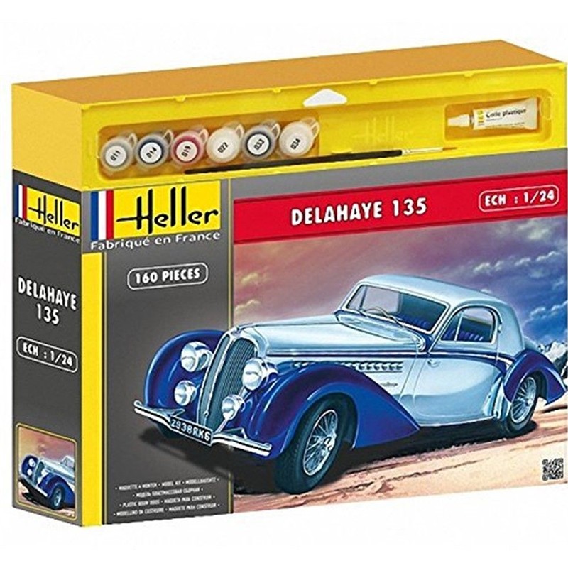 Heller 1/24 Delahaye 135 Kit Set