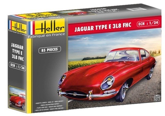 Heller 1/24 Jaguar Type E 3L8 FHC Kit HLL80709