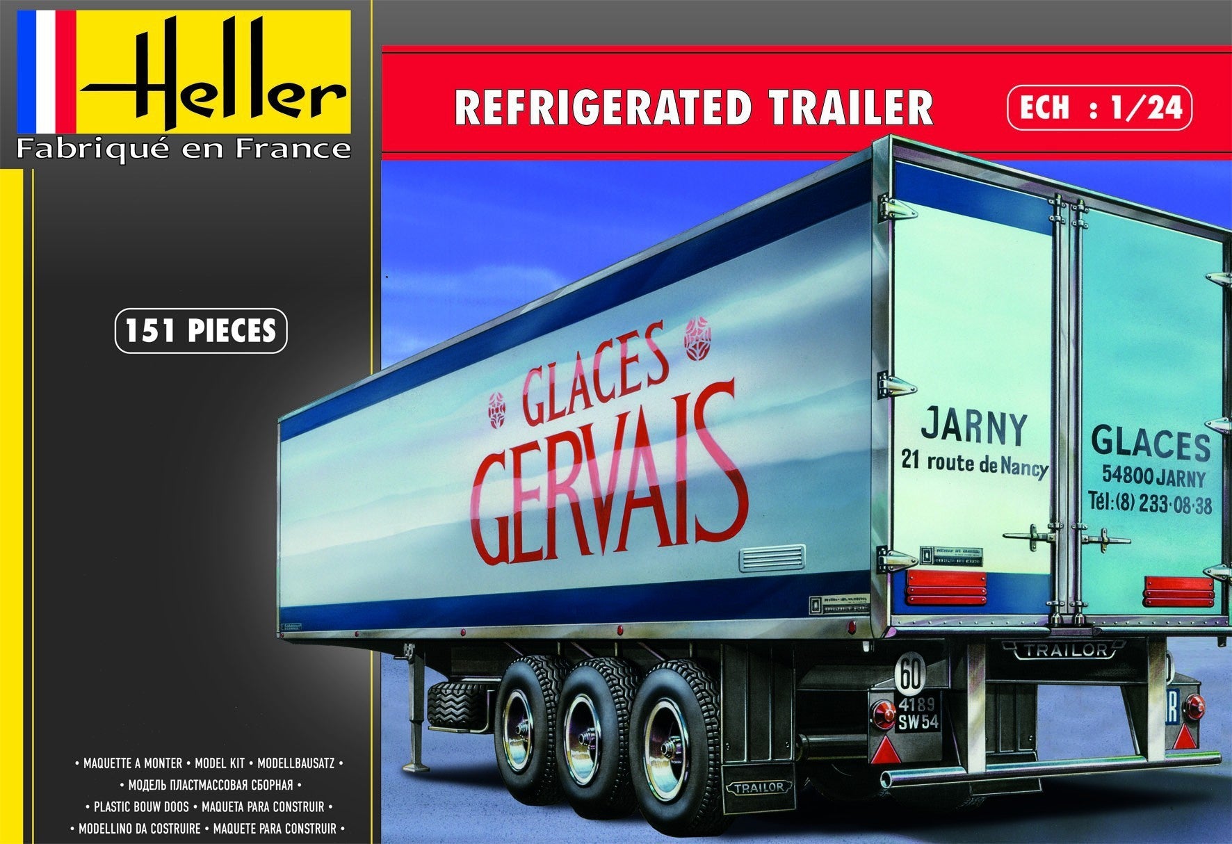 Heller 1/24 Refrigerated Trailer Kit