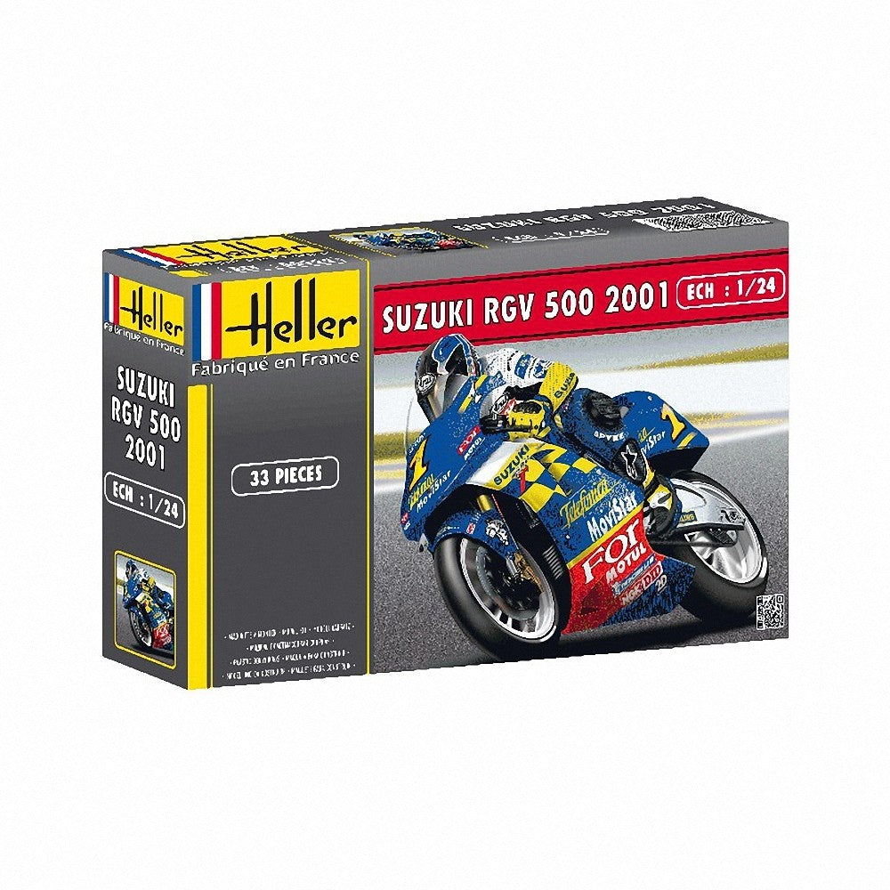 Heller 1/24 Suzuki RGV 500 2001 Kit (with painting set) HLL50922