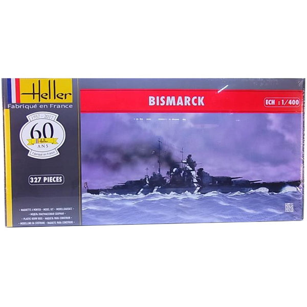 Miniature maquette bateau navire de Guerre Bismarck 1/400