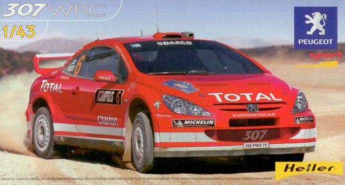 Heller 1/43 Peugeot 307 WRC'04 Kit HLL80115