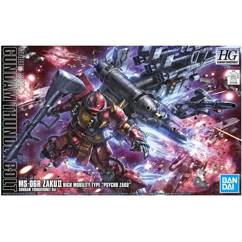 Bandai 1/144 HG MS-06R ZakuII High Mobility Type "Psycho Zaku" Gundam Thunderbolt Ver. Kit