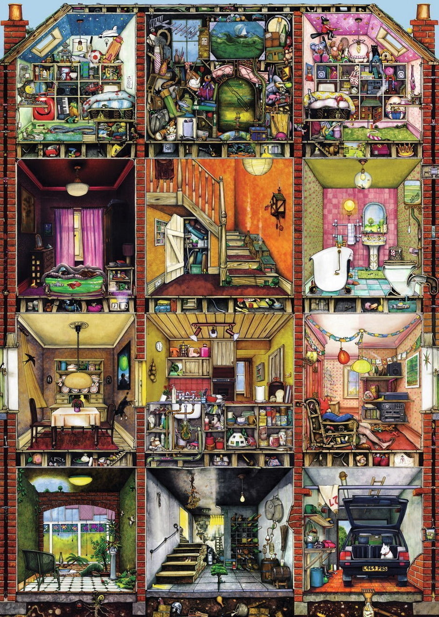 Higgledy-Piggledy House by Colin Thompson 1000pcs Puzzle