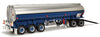 Highway Replicas 1/64 Tanker Trailer with Dolly (Blue with Stripes)