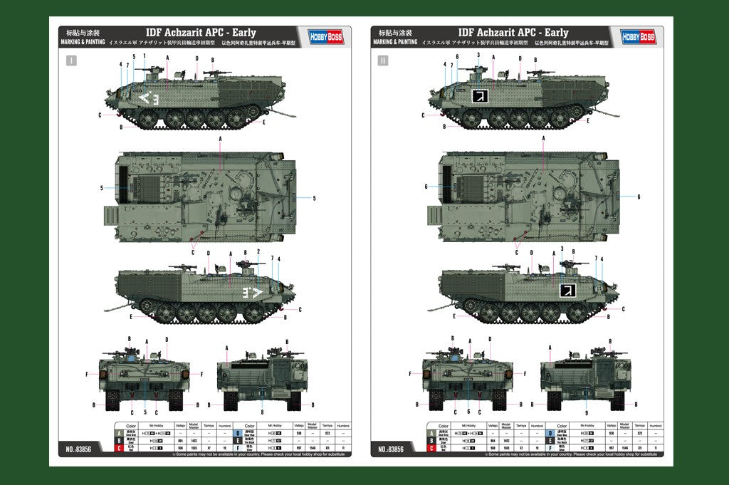 HobbyBoss 1/35 IDF Achzarit APC- Early Kit HB-83856