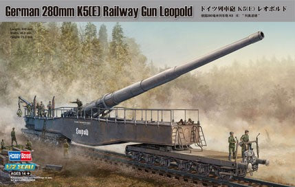 HobbyBoss 1/72 German 280mm K5(E) Railway Gun Leopold Kit