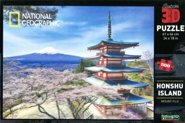 Honshu Island: Mount Fuji 500pcs 3D Puzzle