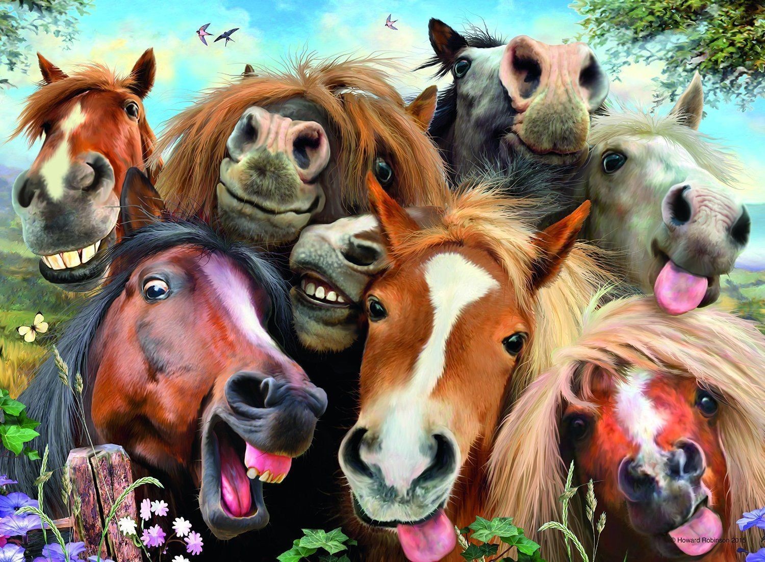 Horsing Around by Howard Robinson 500pcs Puzzle