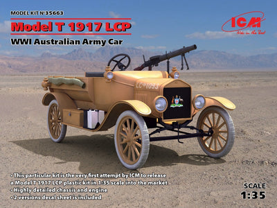 ICM 1/35 Model T 1917 LCP WWI Australian Army Car Kit