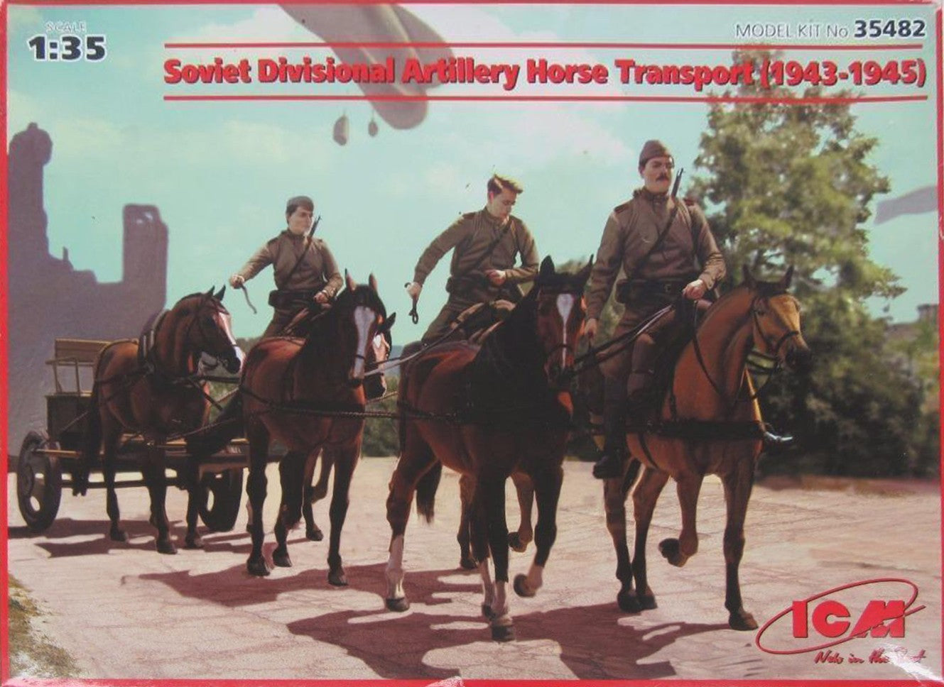ICM 1/35 Soviet Divisional Artillery Horse Transport (1943-1945) Kit