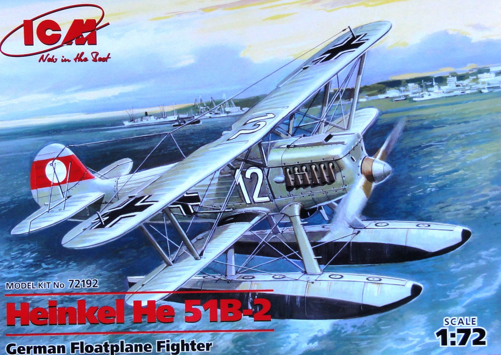 ICM 1/72 Heinkel he 51B-2 German Floatplane Fighter Kit
